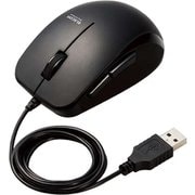 マウス 有線 抗菌 ブルーLED 5ボタン Mサイズ ケーブル長1m 進む戻るボタン ブラック M-BL28UBKBK