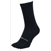ワーク メリノ5本指ノンクッション クルー 76012 ブラック 80 Sサイズ(23-25cm) [アウトドア ソックス]