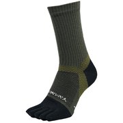 ワーク メリノ5本指ノンクッション クルー 76012 カーキ 37 Lサイズ(27-29cm) [アウトドア ソックス]
