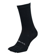 ワーク メリノ5本指ノンクッション クルー 76012 ブラック 80 Lサイズ(27-29cm) [アウトドア ソックス]