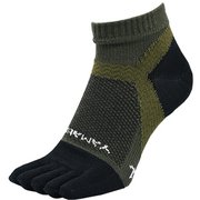 ワーク メリノ5本指ノンクッションショート 76013 カーキ 37 Sサイズ(23-25cm) [アウトドア ソックス]