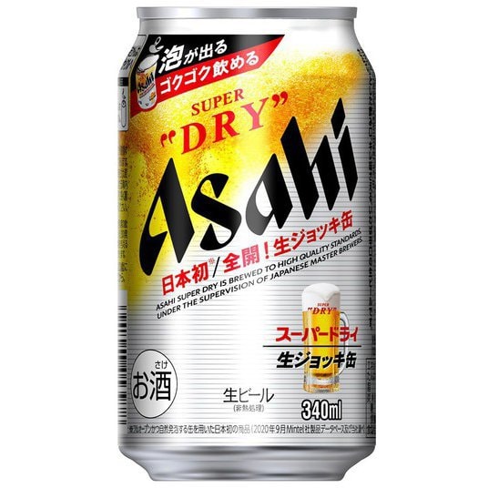 アサヒ スーパードライ 生ジョッキ缶 5度 340ml×24缶（ケース） [ビール]