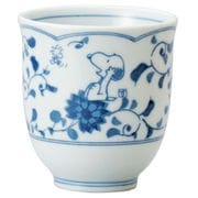 スヌーピー すぬうぴい藍唐草 湯呑 630132