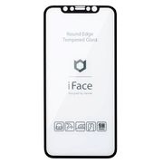 iFace ラウンドエッジ 強化ガラス 画面保護シート iPhone 11 Pro 用 ブラック