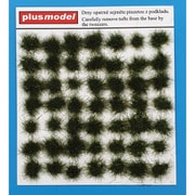 PLM563 ジオラマ用素材 草の茂み ダークグリーン 49pcs [プラモデル用品]