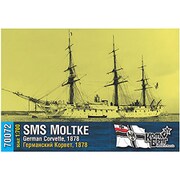 CS70072 1/700 レジン製キット 独 機帆走コルベット艦 モルトケ 1878 [組立式プラスチックモデル]