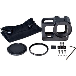 GoPro HERO9用 アルミ製フレーム（UVカットレンズ付き） GLD5208MJ128
