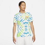 DF ラン ヘリテージ S/S Tシャツ CZ9892 ホワイト/レーザーブルー/ミーングリーン 100 Mサイズ [コンディショニングウェア シャツ メンズ]