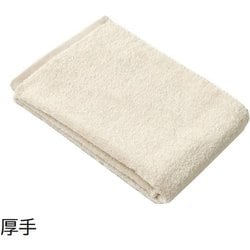 いとやのタオル オーガニックコットン フェイスタオル厚手 生成り OG-F-002-EC