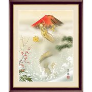 複製 日本画シリーズ 吉祥昇龍図 額絵 FLa2497620