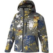 Jr.SKI PRINT PARKA Z2ME1910 カーキWP 160サイズ [スキーウェア ジャケット ジュニア]