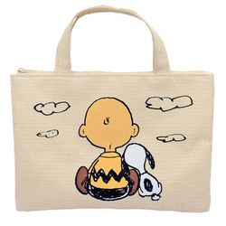 ヨドバシ Com ナカジマコーポレーション Nakajima Corporation Peanuts 手提げフラットポーチ スヌーピー チャーリー ブラウン キャラクターグッズ 通販 全品無料配達