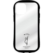 MF-138A [iPhone 12 /iPhone 12 Pro ハイブリッドクリアケース ミッフィー ひょっこり/ブラック]