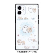 SRT-02B [iPhone 12 mini スクエアガラスケース しろたん＆らっこいぬ]