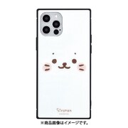 SRT-03A [iPhone 12 /iPhone 12 Pro スクエアガラスケース しろたん フェイス]