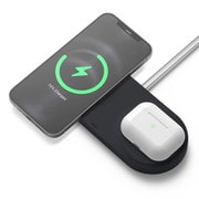EL_MSCSTSCHU_BK [CHARGING HUB DUO MagSafe 用 シリコントレー Black（ブラック）]