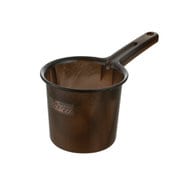 手おけ バスカ 湯おけ 洗面器 ダークブラウン