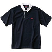 ショートスリーブ ソリッドカラー ラグビージャージ S/S SOLID COLOR RUGBY JERSEY RA30063 ネイビー(29) Mサイズ [アウトドア カットソー ユニセックス]