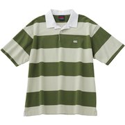 ショートスリーブ 4インチストライプ ラグビージャージ(ユニセックス) S/S 4INCH STRIPE JERSEY RA30064 アイボリー 3Lサイズ [ラグビー シャツ メンズウェア]