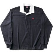 ソリッドカラー ラグビージャージ SOLID COLOR RUGBY JERSEY RA40095 ネイビー(29) Lサイズ [アウトドア カットソー ユニセックス]