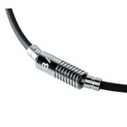 HLCNNBS52 [Healthcare Necklace Neutral （Black × Silver） 52cm]