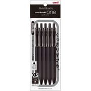 ゲルインクボールペン uni-ball one(ユニボール ワン) 5本パック 黒(黒軸) 0.5mm UMNS055PBK.24