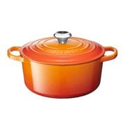 シグニチャー ココット・ロンド 22cm オレンジ (中黒) 21177220900430