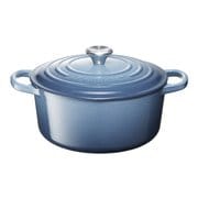 シグニチャー ココット・ロンド 22cm マリンブルー (中黒) 21177225360430