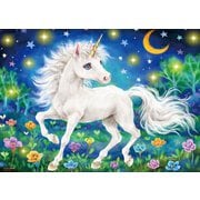 66-176 原井加代美 月夜に遊ぶユニコーン [ジグソーパズル アートコレクション 600ピース（完成サイズ：53×38cm）]