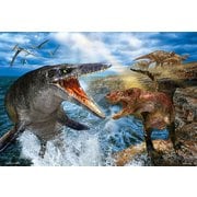 93-165 最強の戦い ティラノサウルス VS モササウルス [ジグソーパズル 300ピース （完成サイズ：38×26cm）]