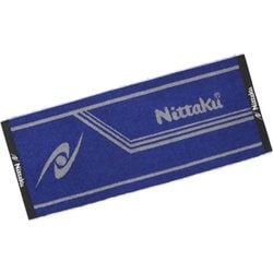 NL9234 LM1 [卓球アパレル ラインミッドタオル ブルー×グレー]