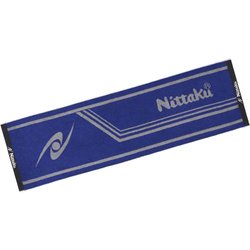 NL9235 LS1 [卓球アクセサリー LINE SPORTS TOWEL（ラインスポーツタオル） ブルー×グレー]