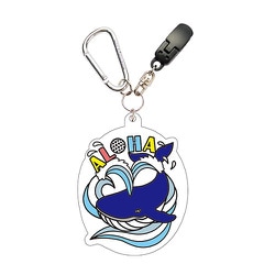 PC-147 [ALOHA WHALE PUTTER CATCHER RUBBER TYPE WH パターキャッチャー＆ネームタグ]