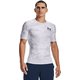 UA Iso-Chill Compression SS UAアイソチル コンプレッション ショートスリーブ 1361514 100_WHT/BLK LGサイズ [コンディショニングウェア シャツ メンズ]