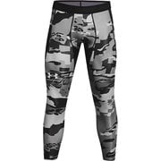 UA Iso-Chill Leggings UAアイソチル レギンス 1361585 001_BLK/WHT MDサイズ [コンディショニングウェア タイツ メンズ]