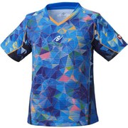 NW2192 09 S [卓球ゲームシャツ MOVESTAINED LADIES SHIRT（ムーブステンドレディースシャツ） 女子用 ブルー S]