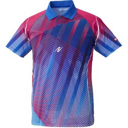 NW2194 09 S [卓球ゲームシャツ SIDING SHIRT（サイディングシャツ） 男女兼用 ブルー S]