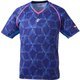 NW2195 02 SS [卓球ゲームシャツ MOVERUFFLE SHIRT（ムーブラッフルシャツ） 男女兼用 ネイビー SS]