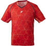 NW2195 20 2XO [卓球ゲームシャツ MOVERUFFLE SHIRT（ムーブラッフルシャツ） 男女兼用 レッド 2XO]