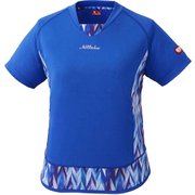 NW2197 09 M [卓球ゲームシャツ ERINE SHIRT（エリネシャツ） 女子用 ブルー M]