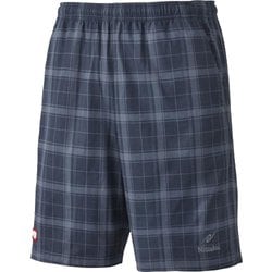 NW2510 02 L [卓球ゲームパンツ CHECK HALF PANTS（チェックハーフパンツ） 男女兼用 ネイビー L]