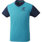 NX2090 09 M [卓球アパレル VNT-4（VネックTシャツ-4） 男女兼用・ジュニア対応 ブルー M]