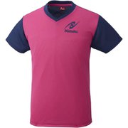 NX2090 21 S [卓球アパレル VNT-4（VネックTシャツ-4） 男女兼用・ジュニア対応 ピンク S]