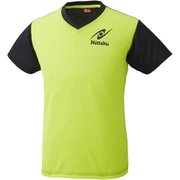 NX2090 41 L [卓球アパレル VNT-4（VネックTシャツ-4） 男女兼用・ジュニア対応 Lグリーン L]