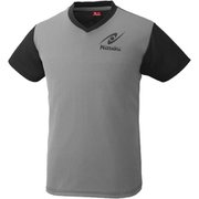 NX2090 72 3S [卓球アパレル VNT-4（VネックTシャツ-4） 男女兼用・ジュニア対応 グレー 3S]