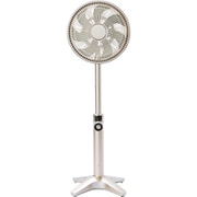 リビング扇風機 Kamomefan Lite DCモーター搭載 上向き90°/風量無段階 リモコン付き シャンパンゴールド FKLW-251D(CGD)