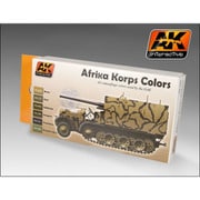 AK550 水性アクリル塗料 アフリカ軍団塗装色セット [プラモデル塗料]
