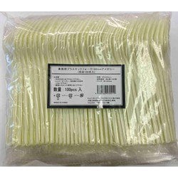業務用プラスチックフォーク 160mmアイボリー （完封100本入）