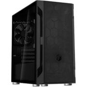 FARAシリーズ Micro-ATX ゲーミングケース 強化ガラス ブラック SST-FAH1MB-G