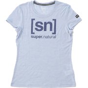 LOGO Tee SNW004783 K53 スカイブルー XSサイズ [フィットネス ヨガシャツ レディース]